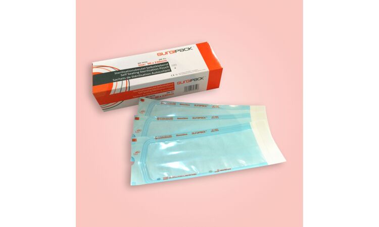 Surgipack sterilisatiezakjes 75x270mm per 300st UITLOPEND - afbeelding 0
