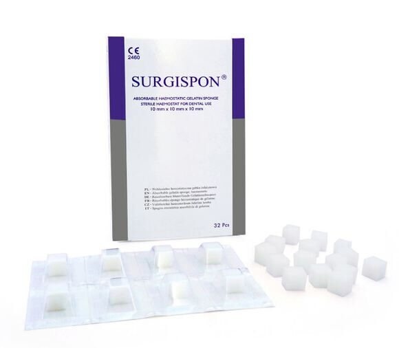 Surgispon 1x1x1 cm 32 stuks per verpakking
