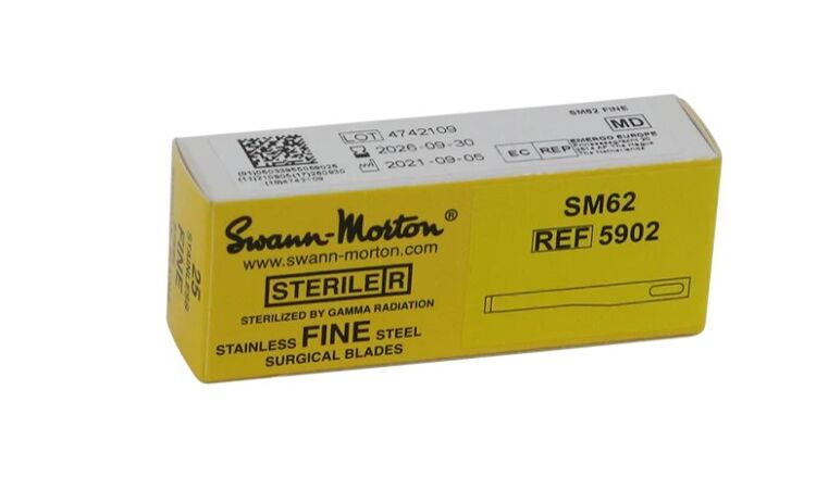 Swann Morton scalpelmesjes SM62 steriel per 25st