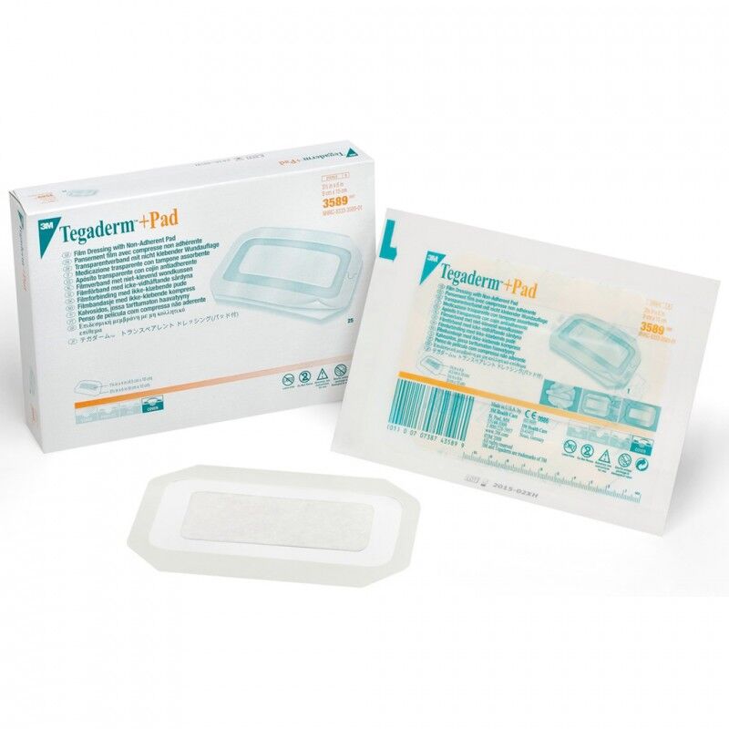 3M Tegaderm pad chirurgisch absorberend filmverband 9x15cm per 50st.