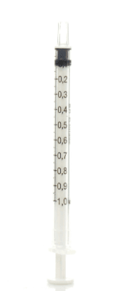 Terumo 1ml 3 delige injectiespuit per 100st.