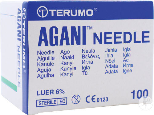 Terumo Agani injectienaald 26G bruin 0.45x13mm per 100st. - afbeelding 1