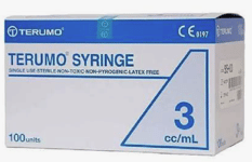 Terumo injectiespuiten per 100st.