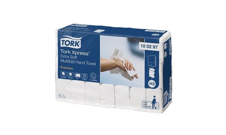 Tork 100297 H2 handdoekjes 21.2x34cm per 2100st. - afbeelding 0