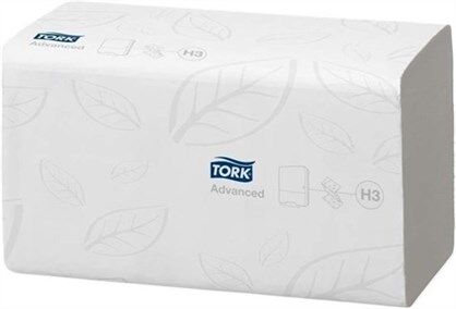 Tork handdoekjes 290163 H3 advanced Z-vouw, 2 laags 24.8x23cm per 15x250st. - afbeelding 0