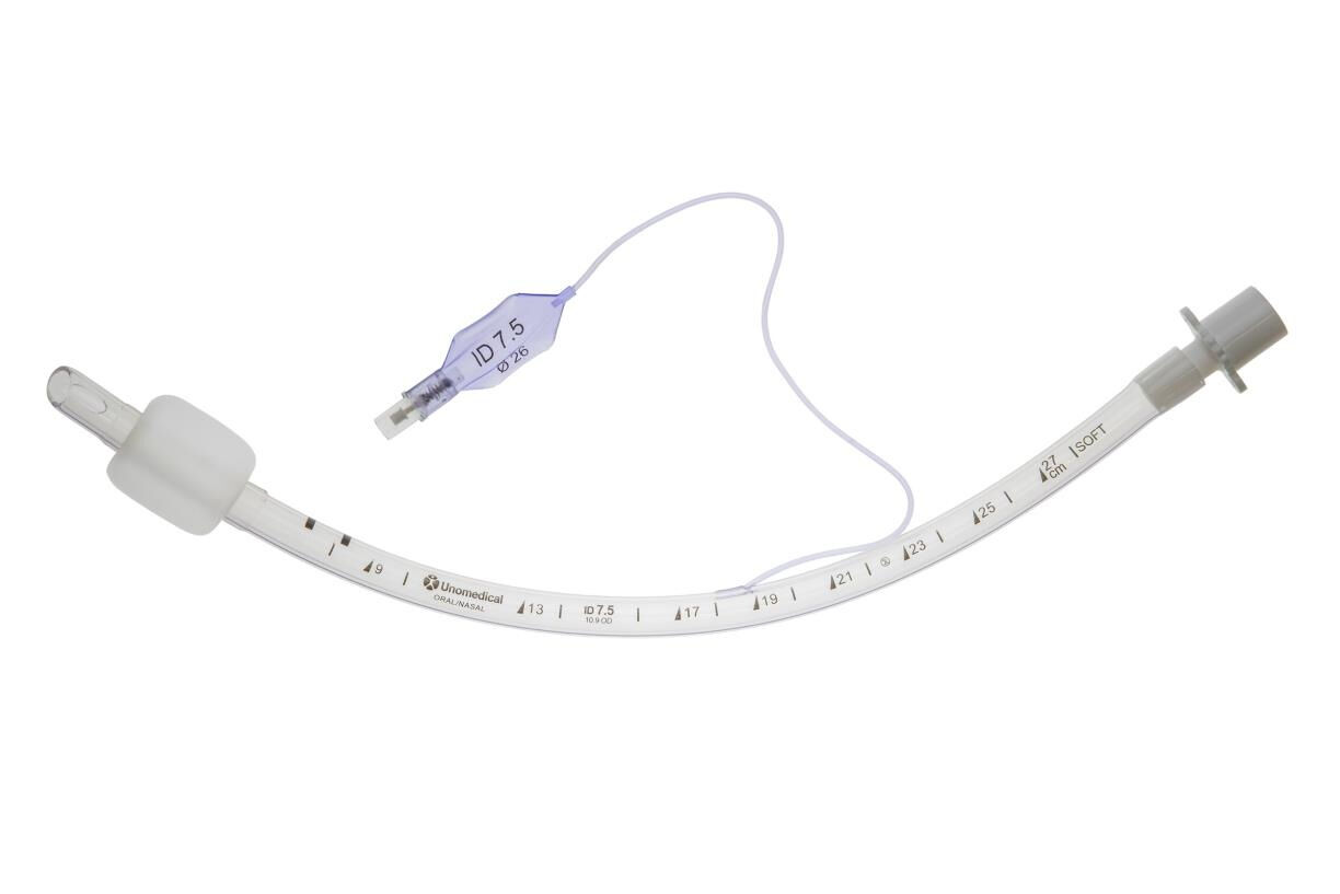 Unoquip endotracheal tube Extra-Soft oraal met cuff en murphy eye  10x10ST
