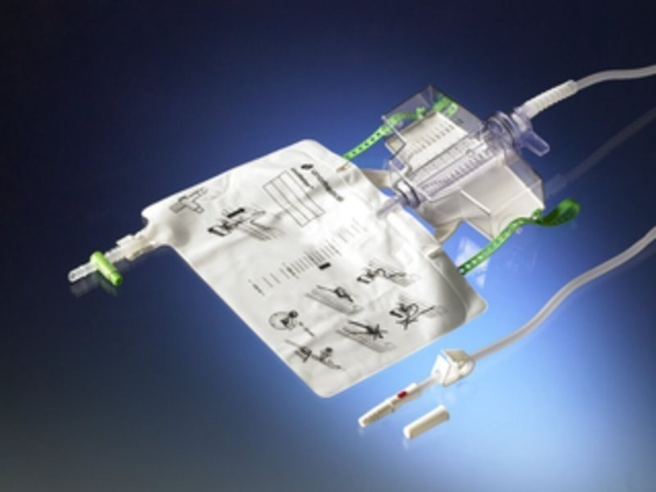 Unomedical unometer urinemeetsysteem steriel safetiplus 2L met aftapkraan 150CM dubbel lumen slang per 10st.