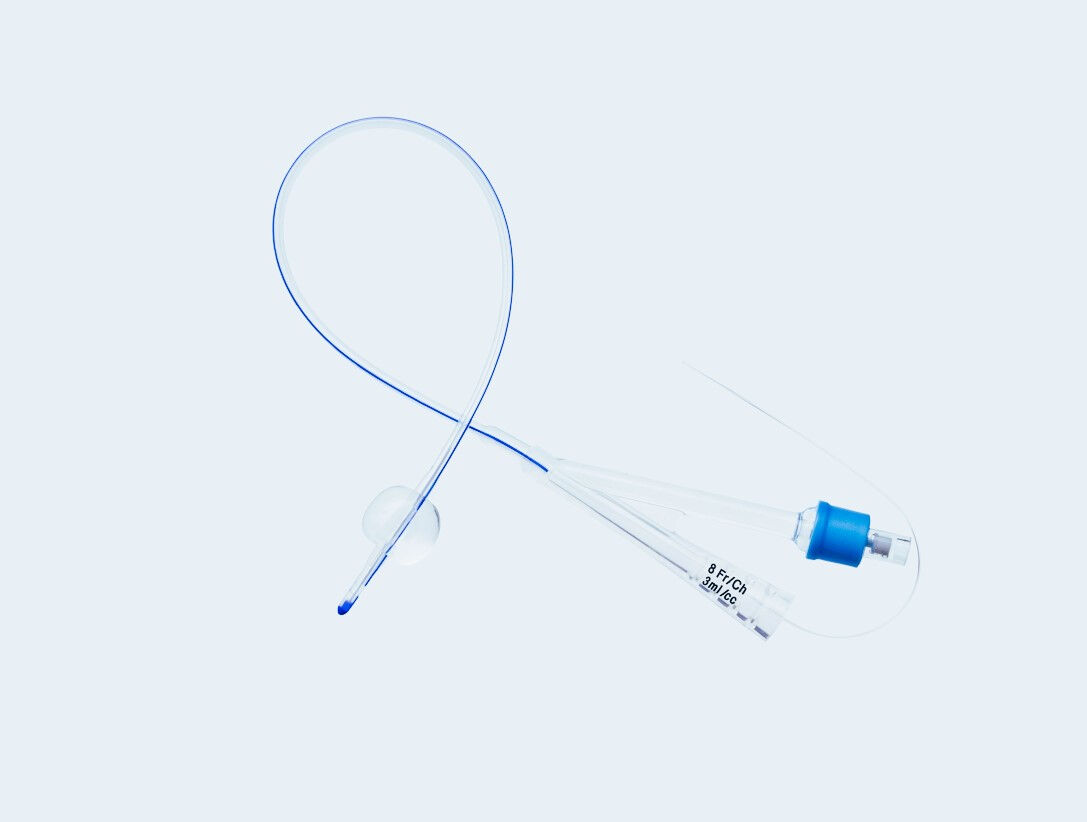 Unoquip Pediatrische 2-weg verblijfskatheter siliconen Foley nelaton tip 3.0ml ballon CH08 met stylet per 50x5x1st
