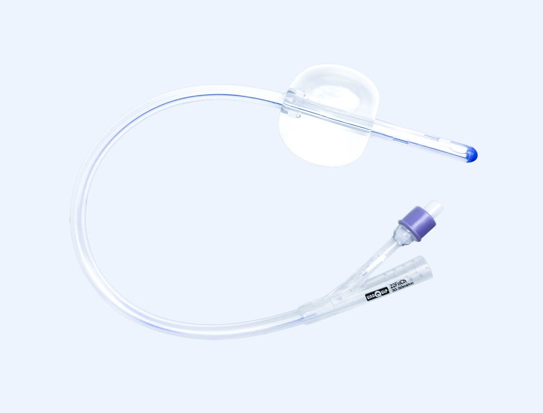 Unoquip postoperatieve Foley katheter Silicone Couvelaire tip 2-weg CH20 -30/50ML per 10ST