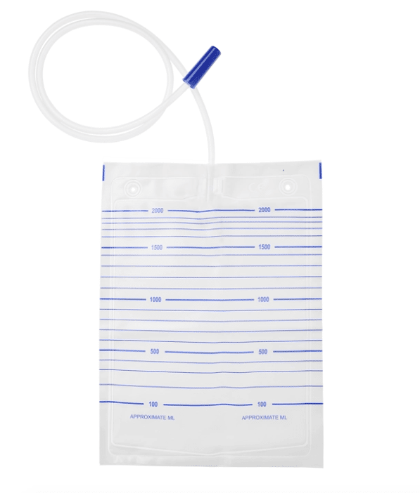 Unoquip Q1 Urinebedzak 1.5L transparant niet steriel  90cm slang geen aftap per 10X25ST