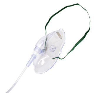 Unoquip zuurstofmasker medium concentration met slang 2.1m per 50st