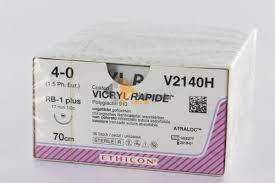Vicryl Rapide 4-0 RB1 naald V2140H per 36st. 70cm draad