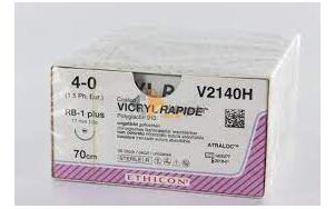 Vicryl Rapide 4-0 RB1 naald V2140H per 36st. 70cm draad