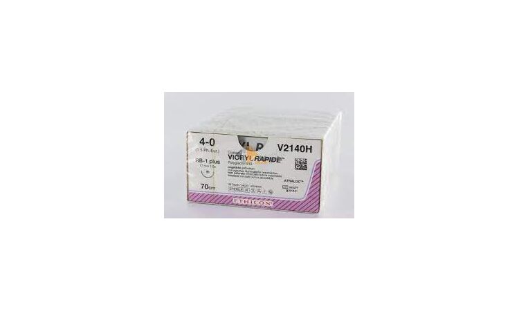 Vicryl Rapide 4-0 RB1 naald V2140H per 36st. 70cm draad - afbeelding 0