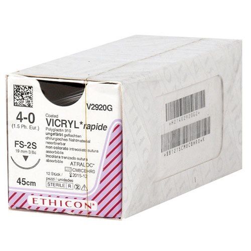 Vicryl Rapide 3-0 FS-1 naald VR2252 per 36st. 75 cm draad - afbeelding 0