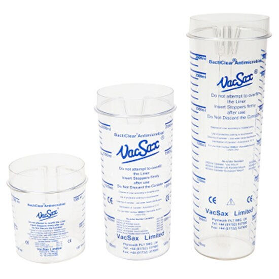 VacSax Antimicrobial V Mount Canister Bacticlear 1ltr per st