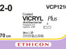Vicryl plus hechtdraad VCP1216E 2-0 70cm draad 24st