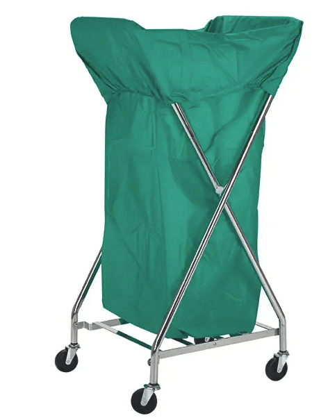 Verrijdbare prullenbak zonder deksel 43x36x93-108cm per stuk