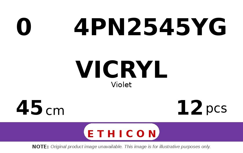 Vicryl 4PN2545YG hechtdraad - CTX 0 - 45cm - | per 12 st. |
