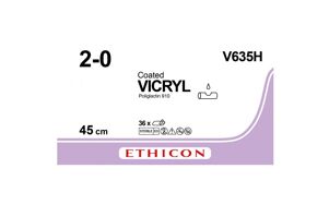 Vicryl Hechtdraad V635H 2-0 45CM zonder nld 36ST