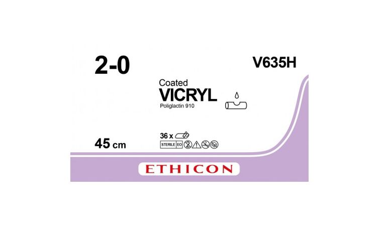 Vicryl Hechtdraad V635H 2-0 45CM zonder nld 36ST