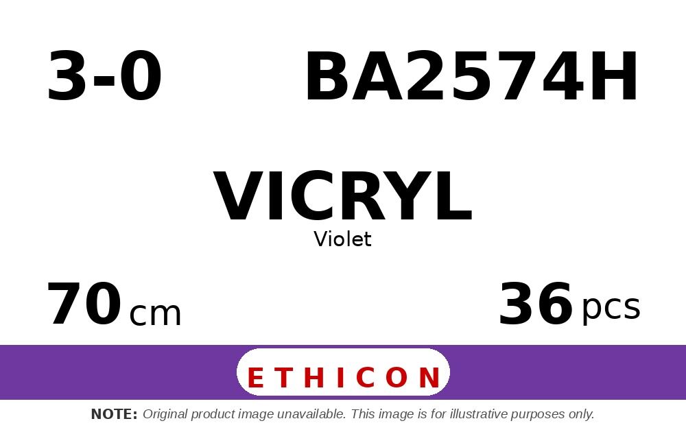 Vicryl BA2574H hechtdraad - ST-4 3-0 - 70cm - | per 36 st. |