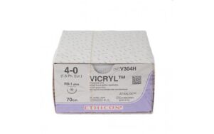 Vicryl hechtdraad 4-0 RB1 naald V304H per 36st. 70cm draad