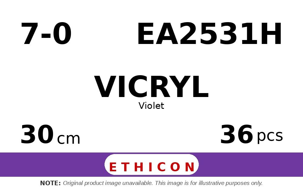 Vicryl EA2531H hechtdraad - G-6 7-0 - 30cm - | per 36 st. |