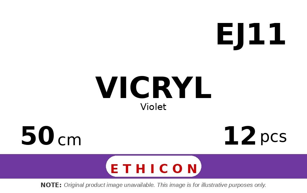 Vicryl EJ11 hechtdraad - No Needle  - 50cm - | per 12 st. |
