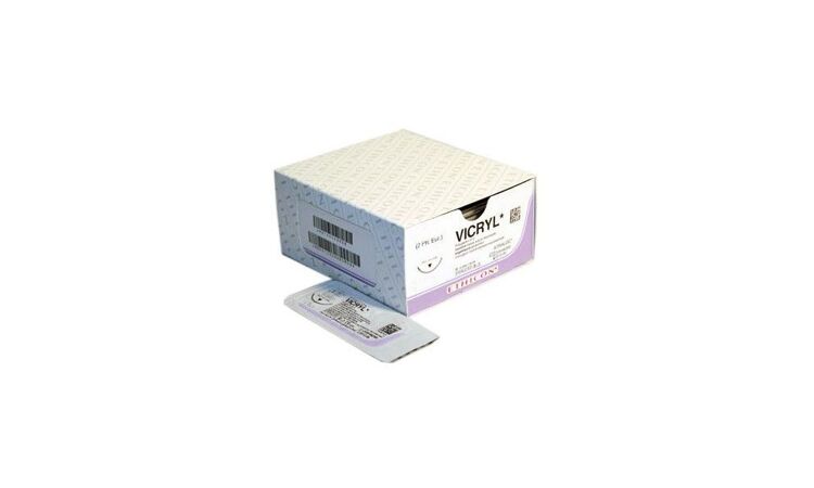 Vicryl hechtdraad 4-0 FS2 naald V292ZH 45cm lang per 36st. - afbeelding 0