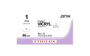 Vicryl Hechtdraad J371H 1 90cm violet CTX 36 st