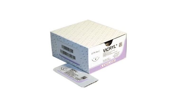 Vicryl J250H hechtdraad 1-0 MO-7 naald 70cm per 36st