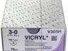 Vicryl hechtdraad 3-0 RB1 plus naald V305H per 36st. 70cm draad