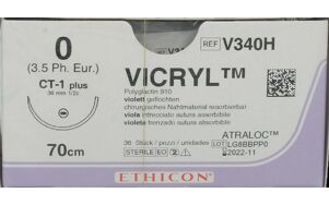 Vicryl Hechtdraad V340H 0 70cm violet CT-1+ 36 st