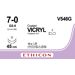 Vicryl hechtdraad V546G 7-0 45cm violet 2xGS-9 naald per 12st 