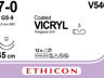 Vicryl hechtdraad V546G 7-0 45cm violet draad 2xGS-9 naald per 12st