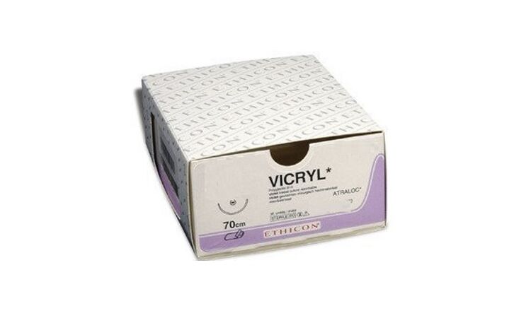 Vicryl Hechtdraad V628H 2 2x70cm violet 36 st