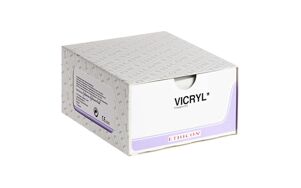 Vicryl hechtdraad V214H 4/0 met RB-1 plus naald per 36st.