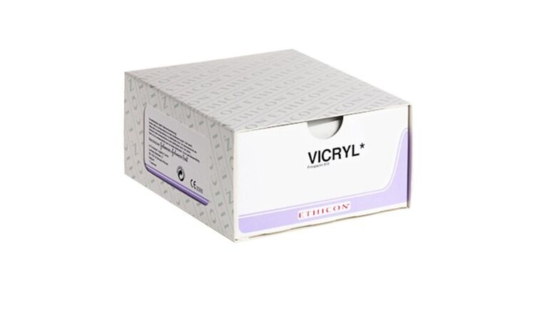 Vicryl hechtdraad 2-0 FS-1 naald V443H 70cm draad 36st. - afbeelding 0