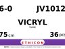Vicryl JV1012 hechtdraad - CC-1 6-0 - 75cm - | per 36 st. |