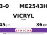 Vicryl ME2543H hechtdraad - X-1 3-0 - 45cm - | per 36 st. |