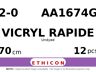 Vicryl Rapide AA1674G hechtdraad - KS 2-0 - 70cm - | per 12 st. |