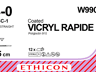 Vicryl rapide hechtdraad W9909 4-0 draad 45cm ongekleurd SC-1 naald recht 13mm per 12st. - UIT ASSORTIMENT