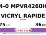 Vicryl Rapide MPVR4260H hechtdraad - PS-2 4-0 - 75cm - | per 36 st. |