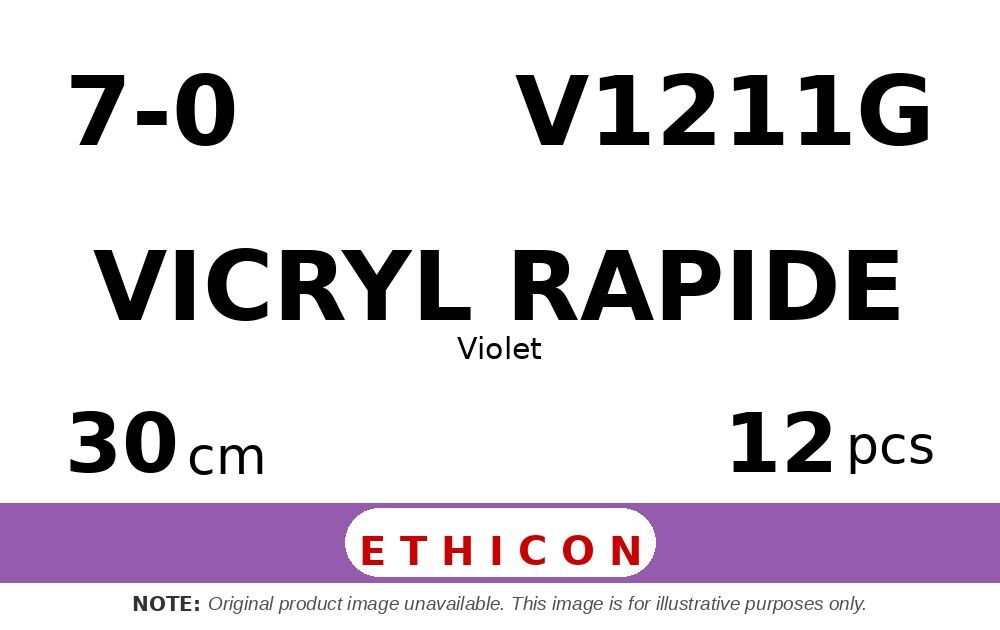 Vicryl Rapide V1211G hechtdraad - GS-9 7-0 - 30cm - | per 12 st. |
