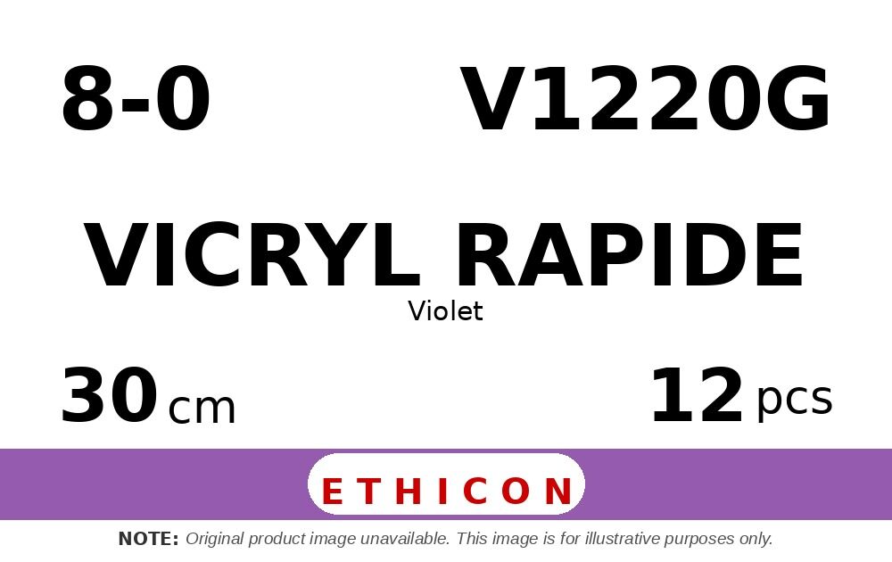Vicryl Rapide V1220G hechtdraad - GS-12 8-0 - 30cm - | per 12 st. |