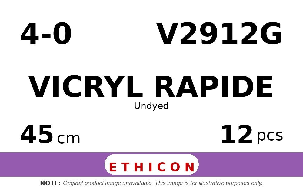 Vicryl Rapide V2912G hechtdraad - DA 4-0 - 45cm - | per 12 st. |