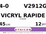 Vicryl Rapide V2912G hechtdraad - DA 4-0 - 45cm - | per 12 st. |