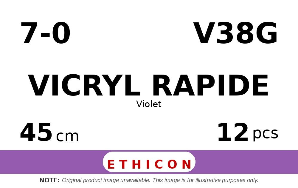 Vicryl Rapide V38G hechtdraad - GS-9 7-0 - 45cm - | per 12 st. |