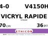 Vicryl Rapide V4150H hechtdraad - SH 4-0 - 70cm - | per 36 st. |